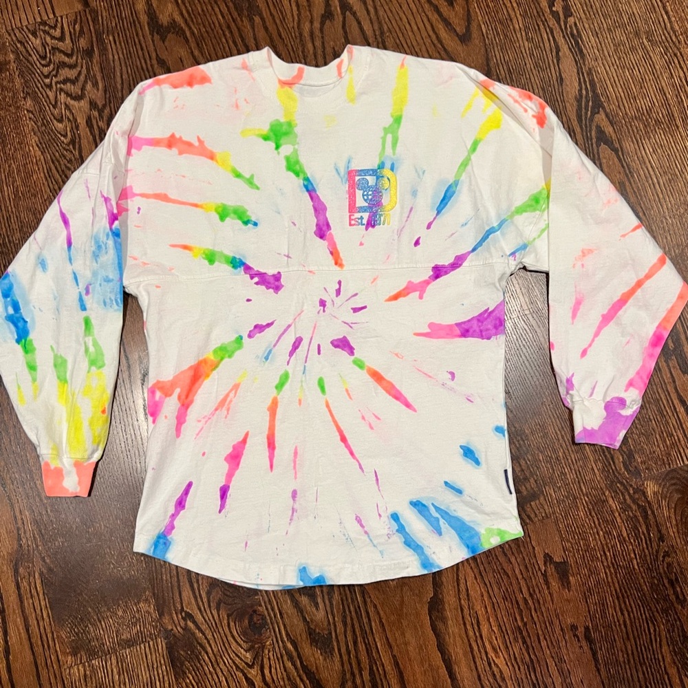 Disney World Spirit Jersey Tie-Dye Long Sleeve